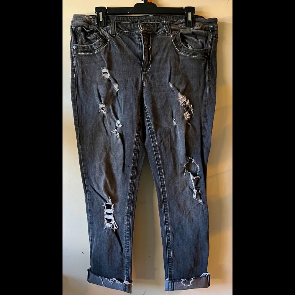 Almost Famous Boyfriend Jeans Juniors Plus